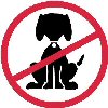 No dogs allowed sign